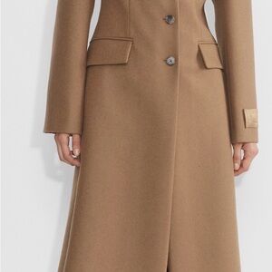 Wilfred from Aritzia Tan virgin Italian Wool Coat